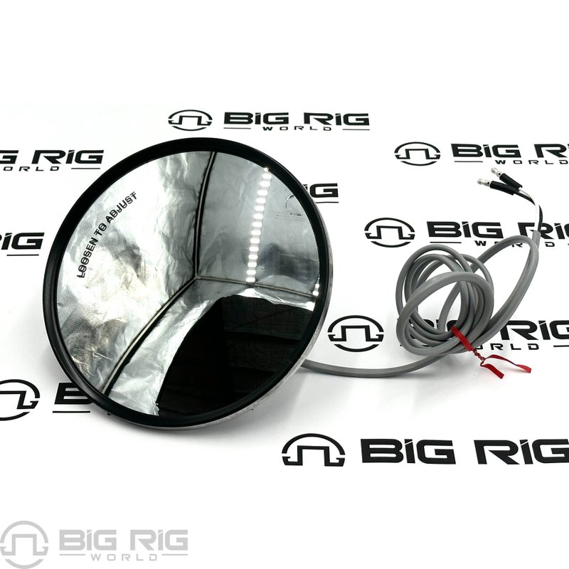 LH Heated Mirror Assembly (8.5 In.) Convex R59-6100-0203 - Peterbilt
