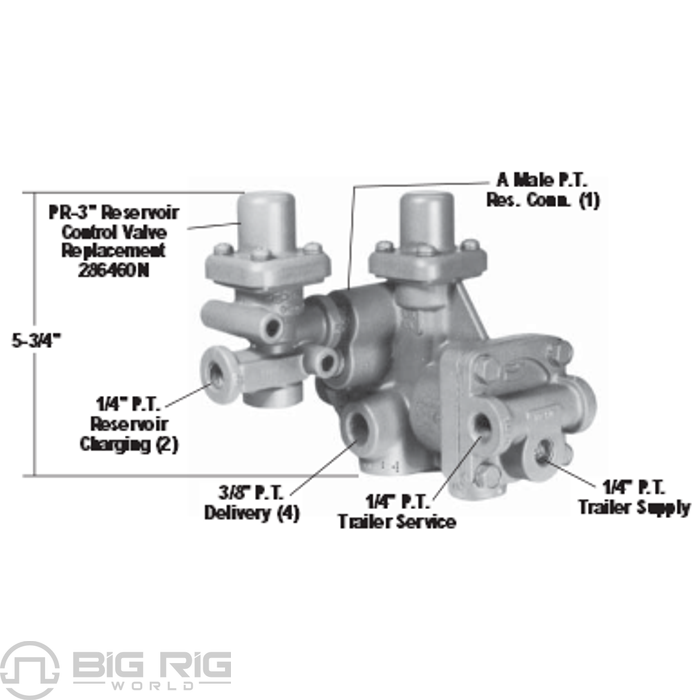 Spring Brake Valve K033231 - Bendix