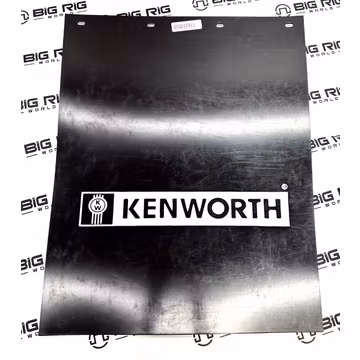 Mud Flap - Black 3/16 30 KW Bar White PO 24X30BKWF - Kenworth