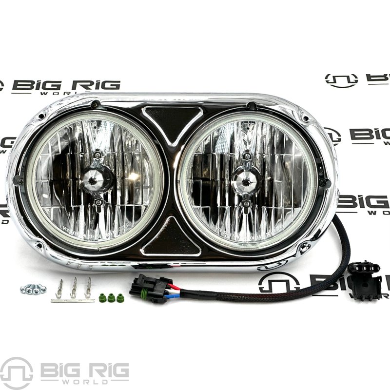 A-Model Dual Headlight Assembly Upgrade with Bezel and Sirius Bulb - Right Side 499-217408-PAT - Patriom