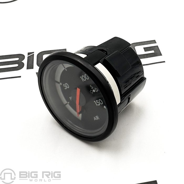 Secondary Air Gauge, Instrument Cluster Unit 2 In., PSI, Black 22-53811-000 - Freightliner