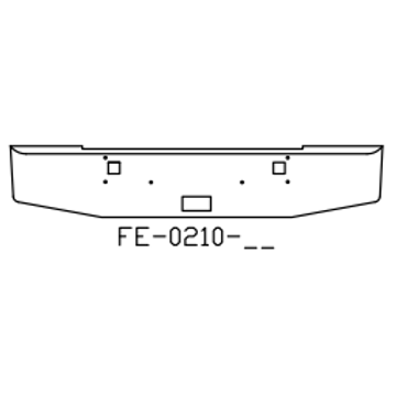Chrome Steel Bumper FE0210-06 - Valley Chrome