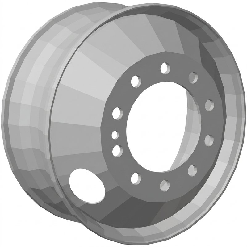 Steel Wheel - Hub Pilot - 22.5 X 8.25, Gray 51408PKGRY21 - Accuride