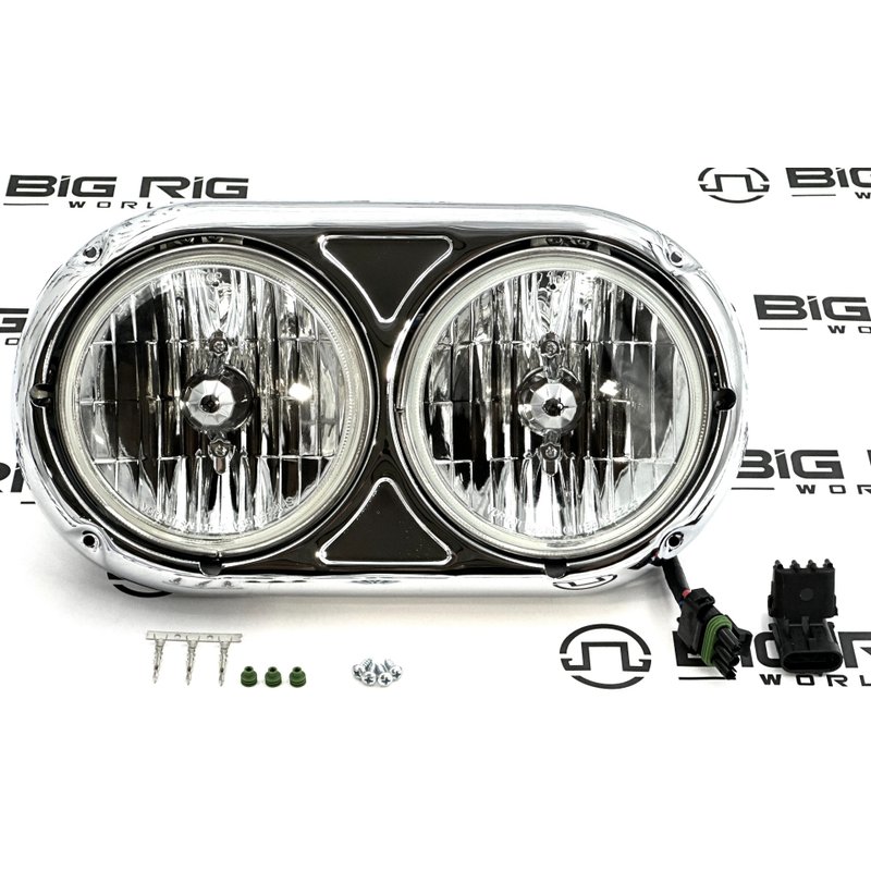 A-Model Dual Headlight Assembly Upgrade with Bezel and Sirius Bulb - Left Side 499-217407-PAT - Patriom