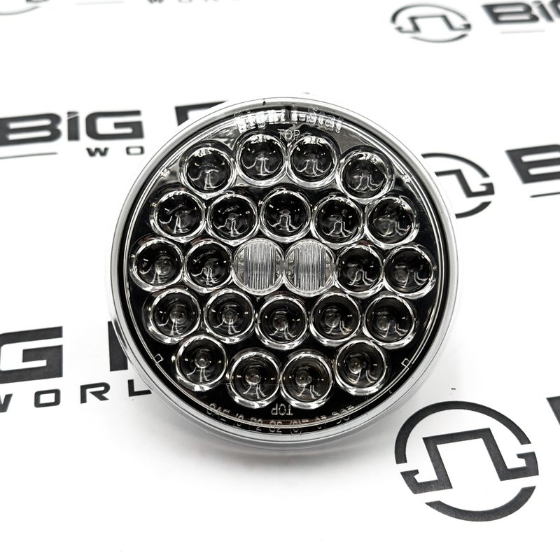 LED Signal Stat S/T/T 4-inch Round Clear Lamp Lens 4051 - Truck Lite