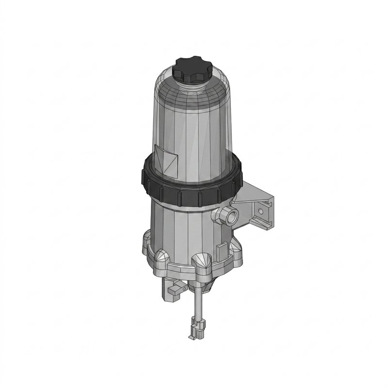 Fuel Water Separator - Davco 382, Fluid Heated, 12 Volt 03-40571-001 - Freightliner