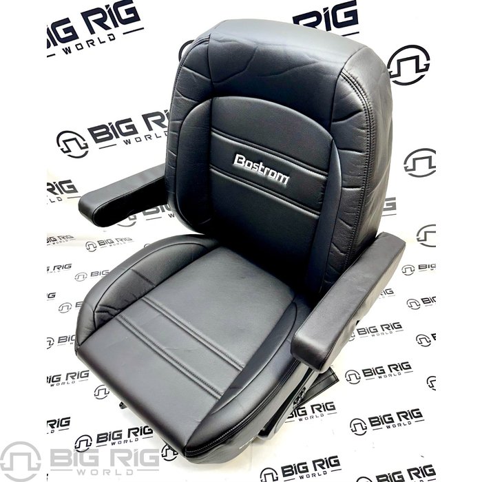 Pro Ride PR910 Suspension, Mid Back, Black UltraLeather, W/Arms 9230011-900 - Bostrom Seating