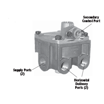 R-12DC Relay Valve 800471 - Bendix