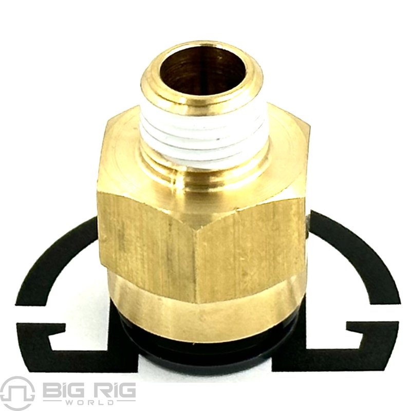 Straight Fitting, Brass (#4 Male NPT to #8 J2494) G38-1023-0408 - Paccar
