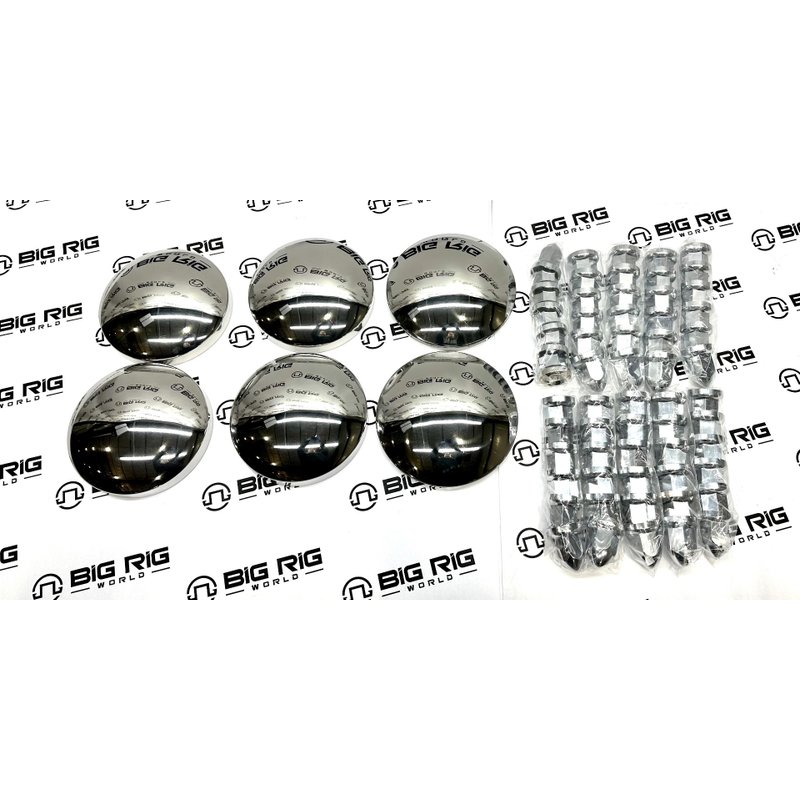 Stainless Steel Hubcap & ABS Plastic Nut Cover Kit MD1110K1T - TRP