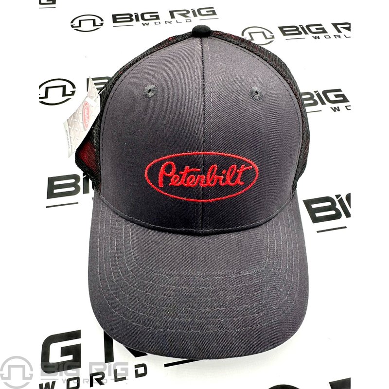 Charcoal Twill Mesh Peterbilt Hat 1433225-00 - Peterbilt