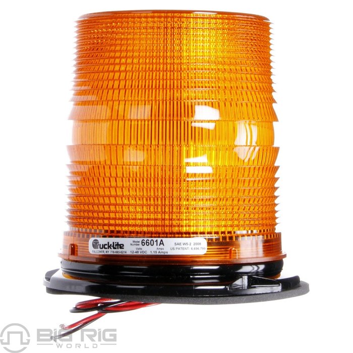 Medium Profile Strobe Light Permanent Mount 6601A - Truck Lite