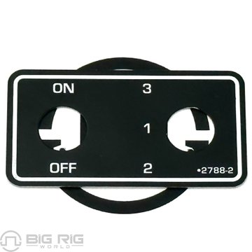 Plate - Engine Brake K281-2788-2 - Kenworth