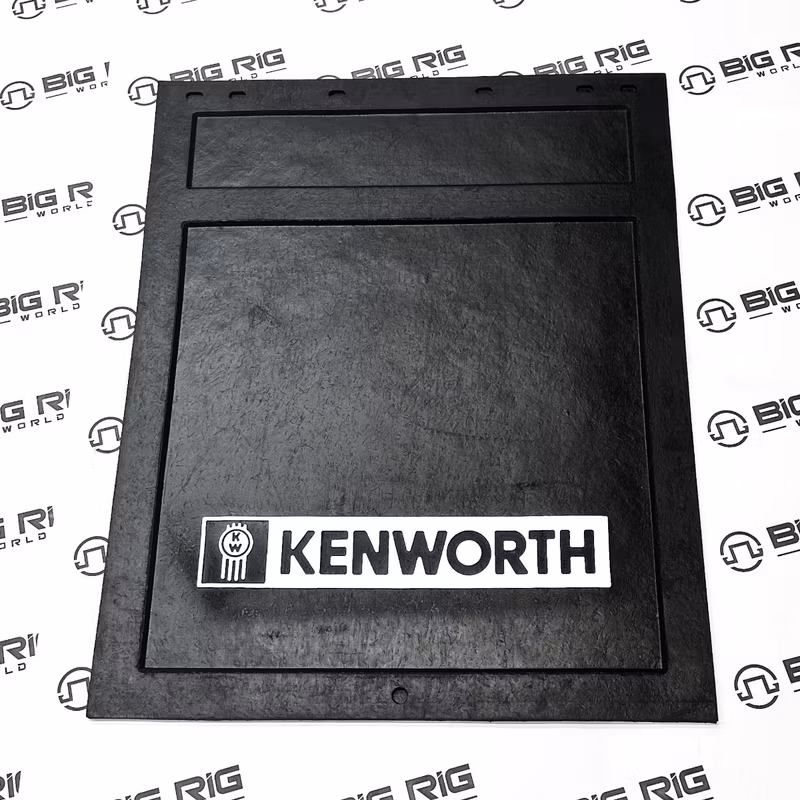 White Kenworth Heavy Duty Rubber Mudflap 24 x 30 inches PAC24X30R12BMW - Kenworth