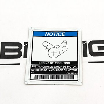 Label - Belt Routing F53-1025-015 - Paccar