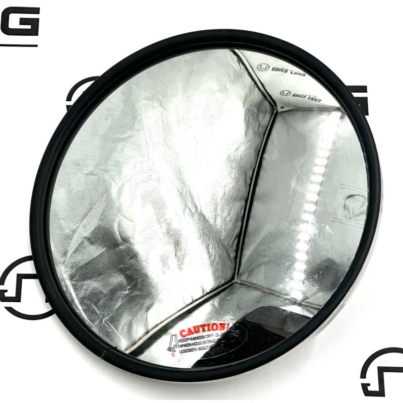 Silver Steel Convex Mirror, Round, Universal Mount 8.5-inch 97803 - Truck Lite