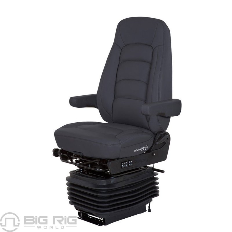 Wide Ride+Serta HiPro (Black Leather) High Back 5300001-900 - Bostrom Seating