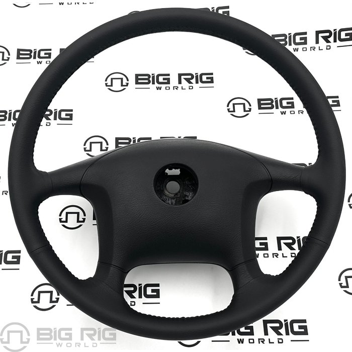 Steering Wheel, Black, 450mm, Leather A14-15697-001 - Freightliner