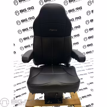 Legacy Silver Seat (Black Leather) w/ Armrests & Heater 188900MWH61 - Seats Inc.