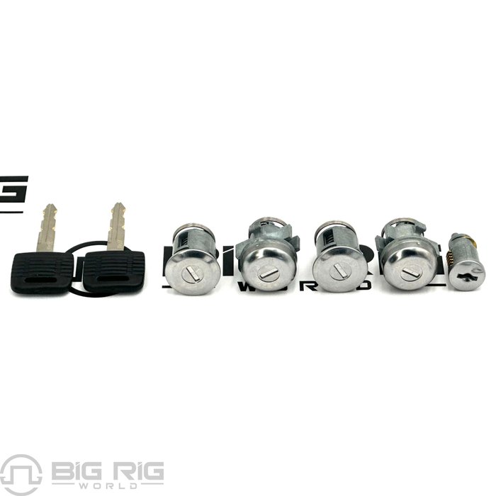 Lock Set - Door & Ignition - 2 Bag Door, Random Key Code A22-48976-000 - Freightliner