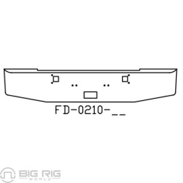 Chrome Steel Bumper FD0210-02 - Valley Chrome
