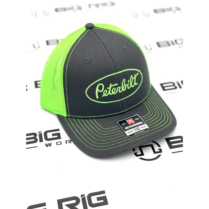 Richardson 112 Neon Green Peterbilt Hat 6000408-00 - Peterbilt