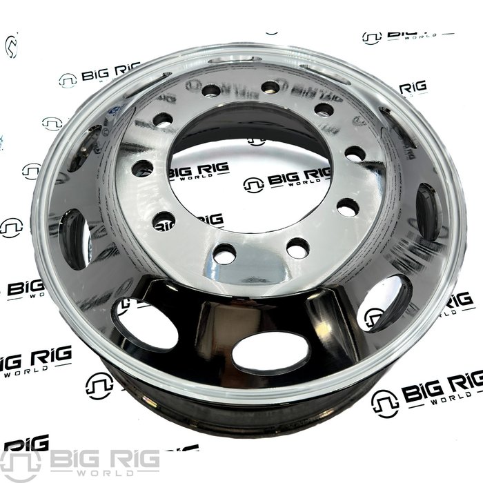 Peterbilt OEM Stylized Wheel - 22.5 x 8.25 - 10 Hole - High Polish Both ...