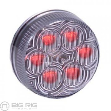 Clearance Marker Light 2 In. Round, Red W/Clear Lens M34260RCL - Maxxima