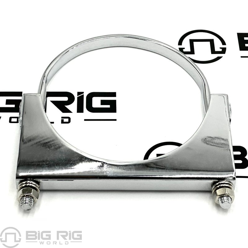 5 Inch Chrome U-Bolt Exhaust Clamp 10290 - United Pacific