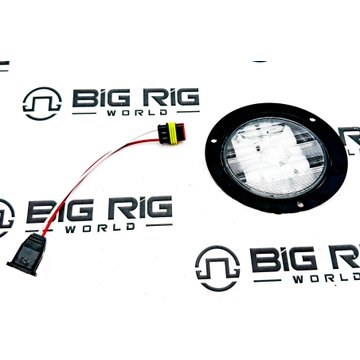 LED Super 44 Backup 6 Diode Lamp and Black Flange Kit 44182C - Truck Lite