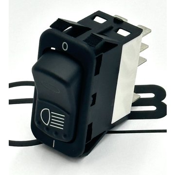 Double Pole Electric Rocker Switch w/ LED, Head Light Q27-60308A8EEF1AA1 - Peterbilt