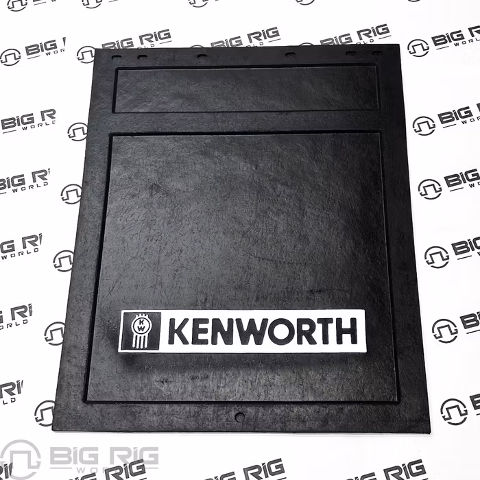 White Kenworth Heavy Duty Rubber Mudflap 24 x 30 inches PAC24X30R12BMW - Kenworth