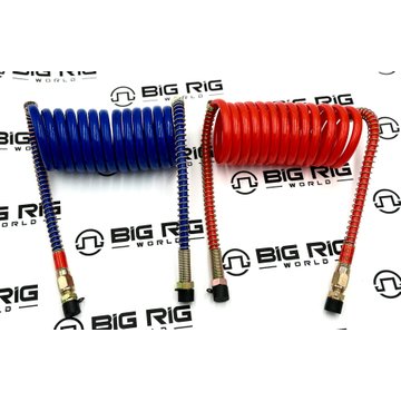 Air Line - Coiled, Red & Blue - 12 Ft. - Lead Length: 12 In./12 In. HE10712 - TRP