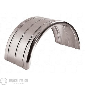 80 In. Standard 3 Ribbed Single Axle Fenders (16 Ga.) - For 43.5 In. O.D Tires TFEN-S14 - Trux Accessories