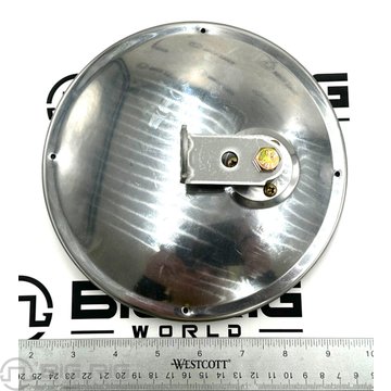 Offset Stud, Silver Stainless Steel Convex Mirror, Round, Universal Mount 7.5-inch 97817 - Truck Lite