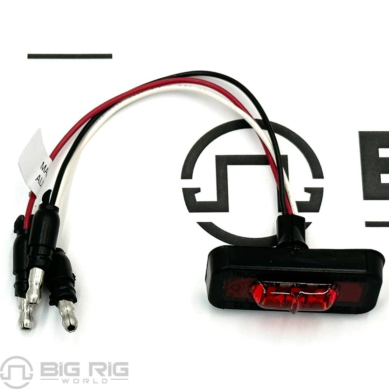 Flexite PC Lamp with 3 Wire 12 V, Red 36203R - Truck Lite