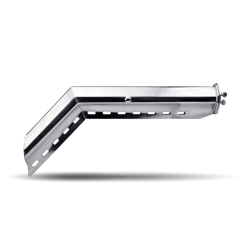 30 In. Long 45 Deg. Mud Flap Hangers 1 1/18 In. Bolt Spacing - Chrome TU-9221 - Trux Accessories