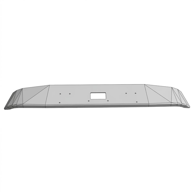 Bumper - Deep Taper Finished Chrome 15-06485F2000 - Peterbilt