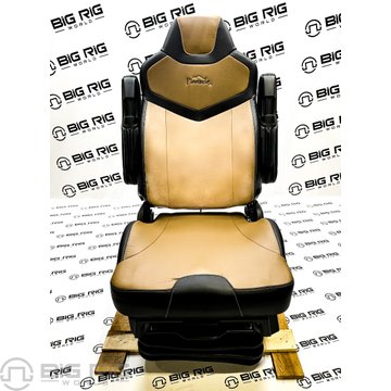 Pinnacle Seat (Black on Brown Leather) w/ Armrest 187300MW663 - Seats Inc.