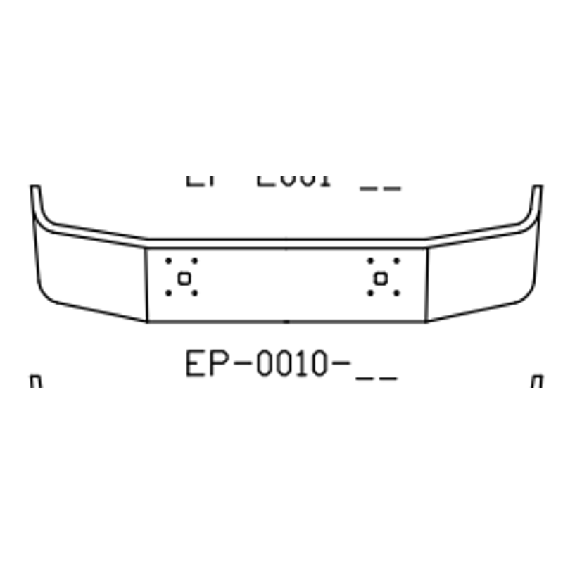 Chrome Steel Bumper EP0010-15 - Valley Chrome