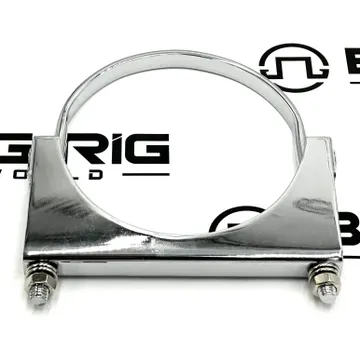 5 Inch Chrome U-Bolt Exhaust Clamp 10290 - United Pacific