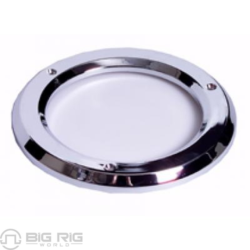 4 In. Round Chrome Plastic Grommet Cover M50405 - Maxxima