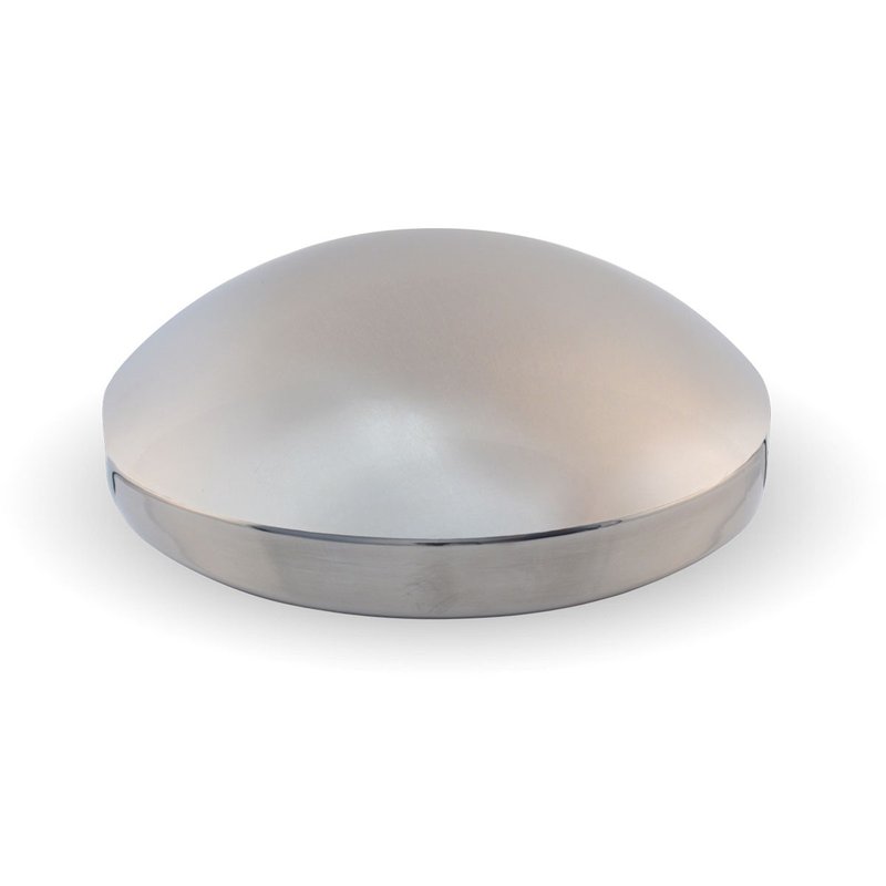 Rear Hubcap - 8 In. Diameter Stainless Steel Rear, Dome THUB-858SS - Trux Accessories