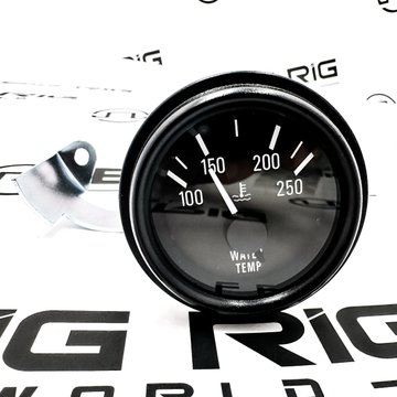 Water Temp Gauge with Black Bezel Q43-6009-1B0 - Peterbilt