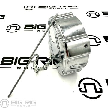 Cap - Fuel Tank, Tank, Quarter Turn, Chrome, No Lock, FTL 03-37017-001 - Freightliner