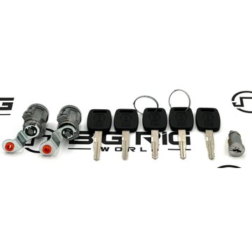 Lock kit - KW, 5 Keys / 2 Door/Ignition Cylinder, Random R56-1170-15B100000 - Kenworth