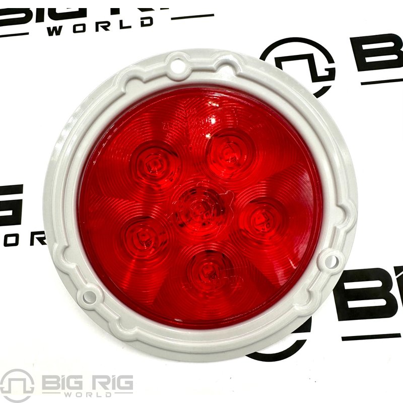 LED Super 44 S/T/T 6 Diode Lamp with Gray Flange 44322R - Truck Lite