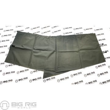 Curtains - Cab Med Gray U73-1037-1U671R - Kenworth