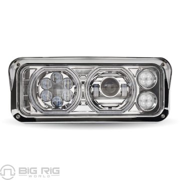 Universal Chrome LED Projector Headlight TLED-H120 - Trux Accessories