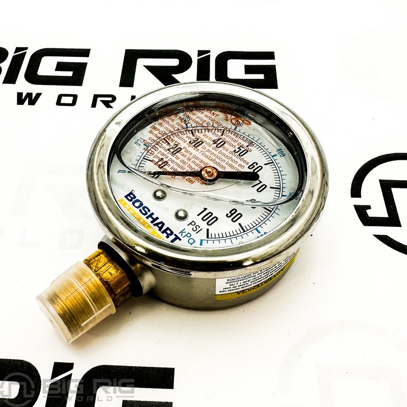 Pressure Gauge 1/4 NPT 0-100PSI 80L25BM1C - Tectran